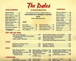 The Dales Luncheon Menu Carson California 1950&#39;s - $24.72
