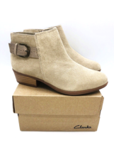 Clarks Collection Women Addiy Kara Booties Sand Leather, Size US 5M / EUR 35 - £31.18 GBP
