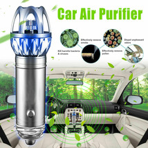 2-In-1 Car Air Purifier Dual Ionic Fresh Oxygen Bar Ozone Ionizer Odors Cleaner - £23.44 GBP