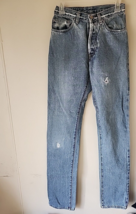 RRL Button Fly Jeans Double Ralph Lauren Tag Sz 27x36 Distressed Made in USA - $246.51