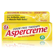 Aspercreme Pain Relieving Creme 5 Oz, Odor Free, Body Aches &amp; Pains Back Pain..+ - £20.56 GBP