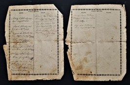 1820-30 Antique Mc Curley Milton Pa Genealogy 2 Pages Mccorley Family - £97.27 GBP
