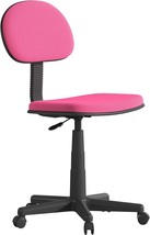 Flash Furniture Low Back Swivel Task Office Chair - Adjustable Dark Pink Student - £78.32 GBP