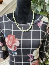 Luxology Women&#39;s Floral Polyester Round Neck Short Sleeve Knee Length Dress XL - £24.21 GBP
