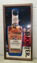 SQUARE SHOOTER LORD CALVERT CANADIAN ALCOHOL FRAMED MIRROR WALL ART ADVE... - $39.89