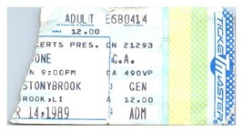 Arrête Concert Ticket Stub Avril 14 1989 Stony Brook New York - £35.63 GBP