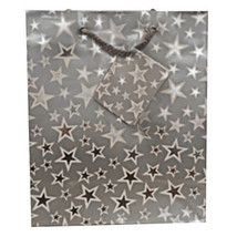 Ozcorp Stars Gift Bag (Silver) - Medium - £24.16 GBP