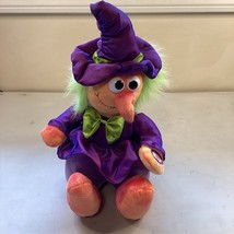 Vtg Dan Dee Halloween Singing Spooky Witch Dizzy Head Animated Plush 13” - £22.70 GBP