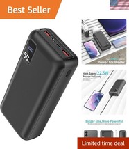 50000mAh Power Bank with 22.5W Fast Charging - 3 Outputs for Portable Power - $60.00