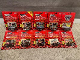 Lot Of 10 Racing Champions NASCAR 1:64 Die Cast Cars W/Collector Card &amp; Stand - £31.96 GBP