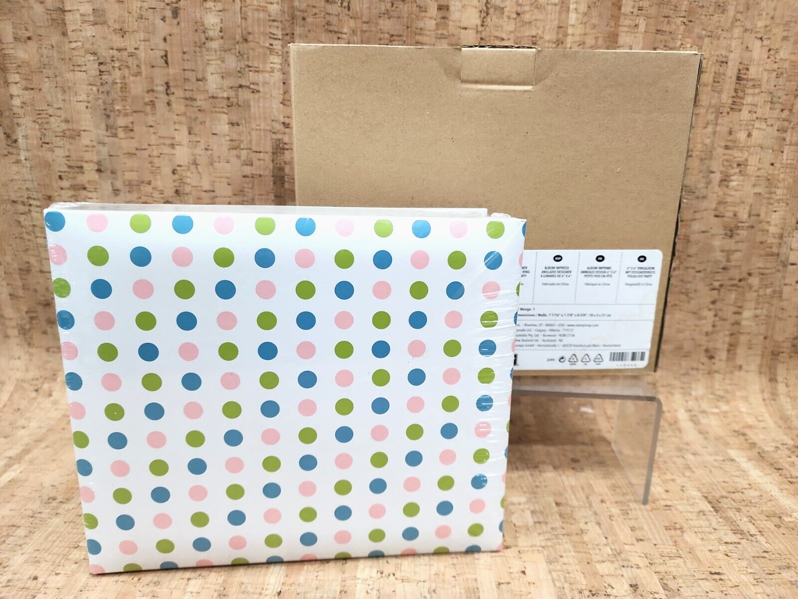 Stampin' UP!  6x6" Designer Polka Dot Party Photo Album w/Page Covers 122466 NIB - $24.74