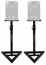 (2) Rockville Adjustable Studio Monitor Speaker Stands For Mackie MR624 Monitors - £87.92 GBP