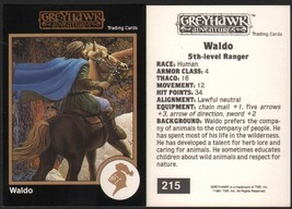 1991 TSR AD&amp;D Gold Border RPG Fantasy Art Dungeons &amp; Dragons Card #215 Greyhawk - £5.40 GBP