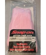 Snap-On Tools Pink Crew Socks Medium M Made in USA Cotton Blend Mens 5-9... - £6.75 GBP