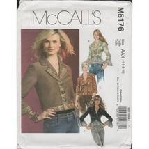 McCall&#39;s 5176 Lined Jacket w/ Ruffled Hem &amp; Sleeves Pattern Choose Size Uncut - £9.61 GBP