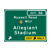 Replica Allegiant Stadium Metal Highway Sign - $24.00+