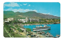 Acapulco Guerrero Mexico Miguel Aleman Boulevard Malecon Harbor Postcard - £3.15 GBP