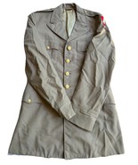 1961 US Army Khaki Dress Coat 70th Infantry M-1 Tropical Wool Sz 37XL WW... - $108.25 CAD