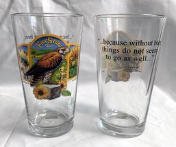 2 Free State Beer Pint Glasses Kansas Without Beer Things Do Not Go As Well - £26.07 GBP