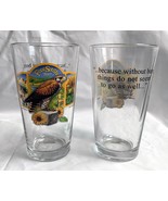 2 Free State Beer Pint Glasses Kansas Without Beer Things Do Not Go As Well - £25.54 GBP