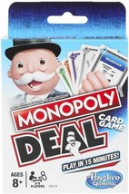 Monopoly Deal Card Game Quick Playing for Families Kids Fun Educational Lively - £8.49 GBP