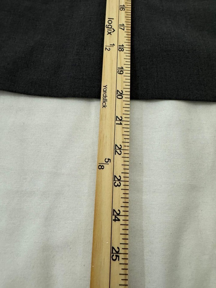 Worthington Women's Gray Rear Zip & Slit Pencil Pull-On Skirt Size 14 Waist 36" Item image 6