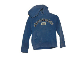 Abercrombie And Fitch Blue Hoodie Sweatshirt Small Jr Women - £10.58 GBP