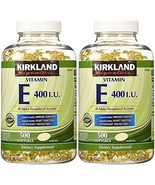 Kirkland Signature Vitamin E 400 IU, 500 Softgels (Pack of 2) (Total of ... - $47.25 CAD