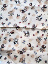 Fabric VIP &quot;Country Barnyard&quot; Cow Pig Rooster on Tan &amp; Cows on Green 5 Pcs $5.50 - £4.39 GBP