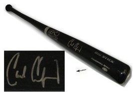 Carl Crawford signed Rawlings Black Big Stick Bat- MLB Hologram - £69.54 GBP