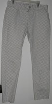 Womens 0 Gap Slim City White with Gray Print Khakis Chinos Casual Pants - $8.91