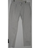 Womens 0 Gap Slim City White with Gray Print Khakis Chinos Casual Pants - €7,64 EUR