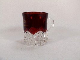 Eapg Duncan Miller Buttons &amp; Arches Ruby Stained 1901 Handled Cup Souvenir Cup - £4.71 GBP