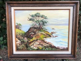 Alice Hobbs Bolton Coutts Original 1950s Seascape Mid Century Modern Oil Canvas - £1,801.21 GBP