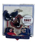1997 MLB Interleague Play Pin Chicago Cubs vs. Cleveland Indians Baseball - £15.97 GBP