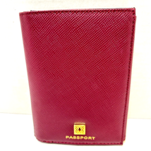 Vintage Bordeaux Red Passport Cash Credit Card Bi Fold Wallet 5 x 4.5 inch - £11.41 GBP