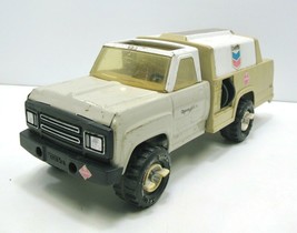 1990 Tonka Chevron Fuel Truck Pressed Steel &amp; Plastic Toy Vintage 15.75&quot;... - $9.46