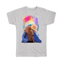 Sharpei and Cat Tye Die : Gift T-Shirt Dog Towel Pet Funny Cute - £14.37 GBP