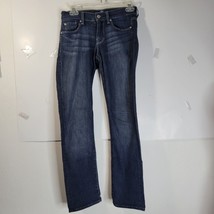 7 For All Mankind Straight Leg Womens Dark Wash Jeans Size 25 - $25.11