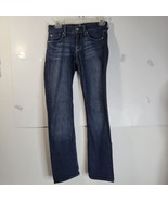 7 For All Mankind Straight Leg Womens Dark Wash Jeans Size 25 - £19.74 GBP