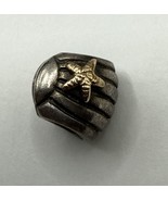 Pandora Seashell Clam Starfish Charm Bead 14k Gold Sterling Silver ALE 925 - $526.63 MXN