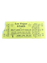 LAS VEGAS STARS Inaugural Ticket Stub 4/10/1983 Pacific Coast League Boc... - $40.00