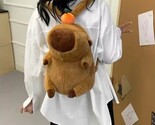 Capybara Plush Backpack – Cute Soft Kawaii Mini Knapsack for Kids &amp; Gifts - $48.00
