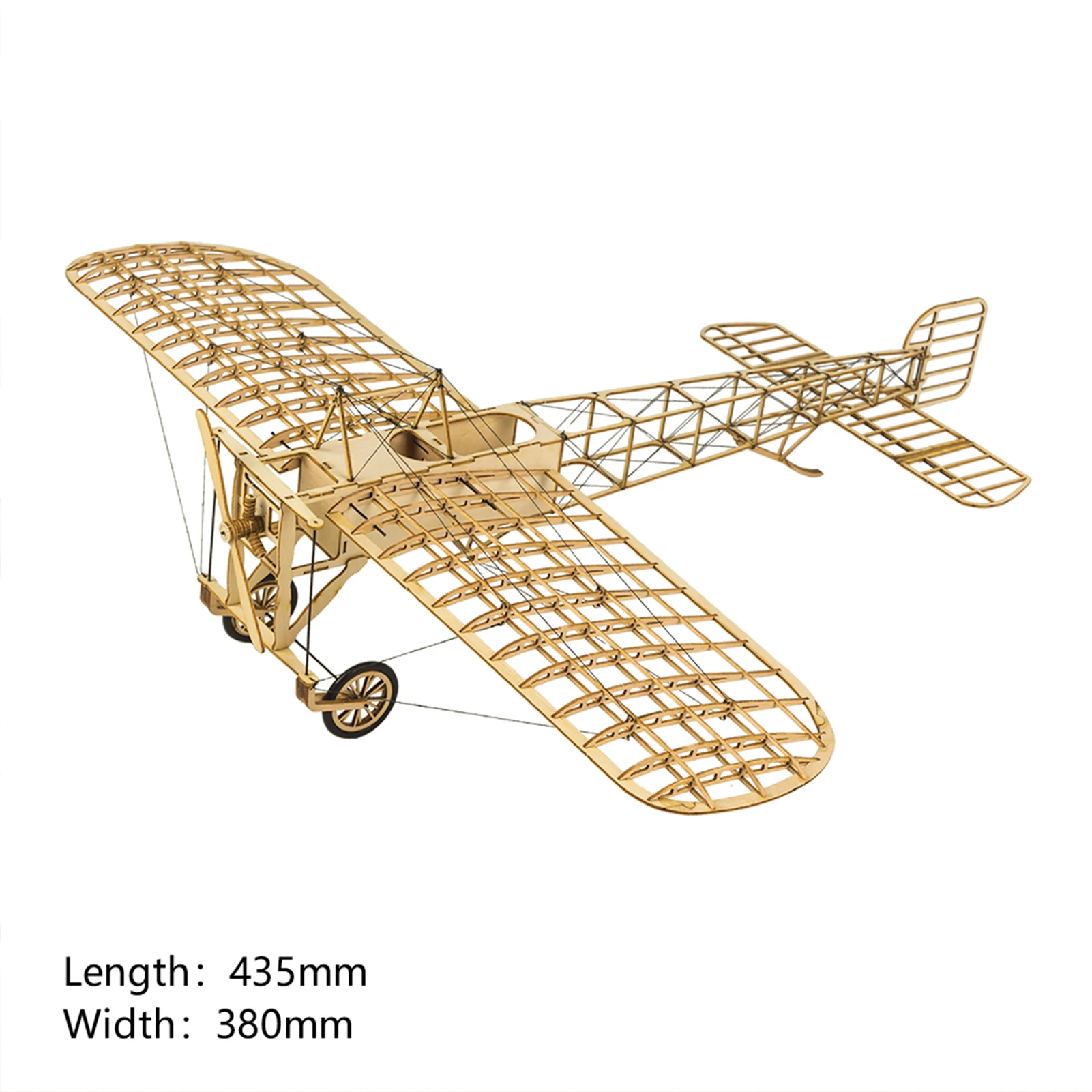 DWH VX14 1:23 Scale 380mm Wingspan Airplane Wooden DIY Building Model Bleriot XI - £39.21 GBP