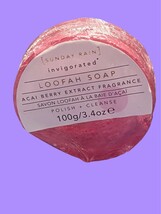 Sunday Rain Invigorated Loofah Soap in Açaí Berry Extract 3.4 oz NWOB - $9.89
