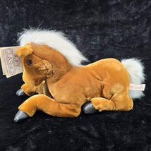 Dakin Horse Plush Brown 14&quot; Long w Tags Soft Classics 1989 Pony Stuffed Vtg - £11.19 GBP