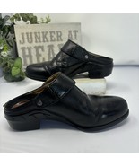 Ariat Santa Cruz Womens 6M Mules Black Leather Slip-On Strap Clogs Shoes - $24.23