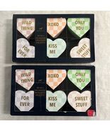 Dabney Wooden Hearts Decor Valentines Day Mixed Pastel Message 6 EA Set ... - $29.19