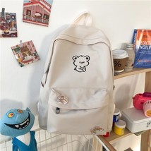 Backpack Solid Color School Teenage Girls Cute  High School School Bag W... - $170.69