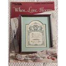 Leisure Arts When Love Blooms cross stitch leaflet book 2023 - £6.20 GBP